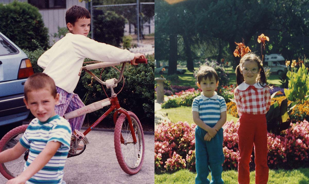 Left: Seb and Dani. Right: Seb and Oana